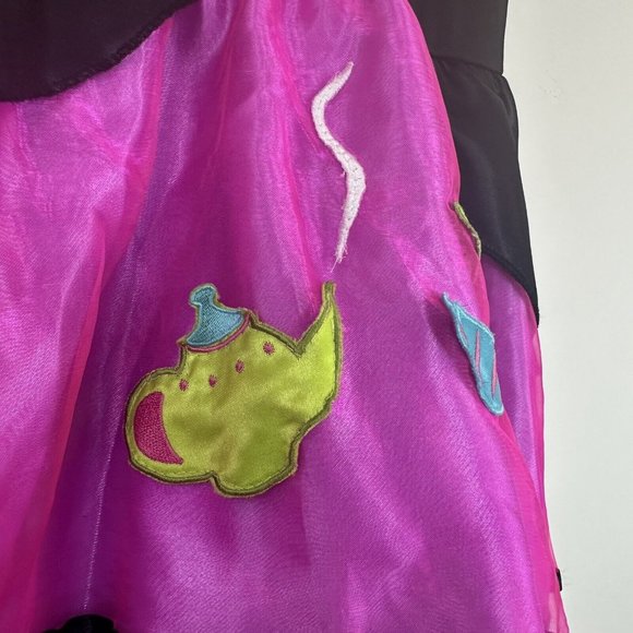 Disney Mad Hatter Alice Wonderland Costume Child Dress Medium 8-10 Halloween - Picture 2 of 9
